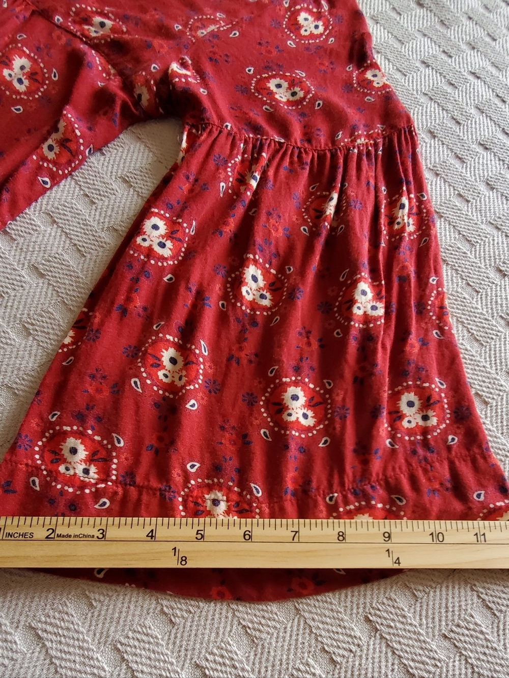 NATURAL LIFE Maroon Floral Reese Boho Smocked Tunic Mini Dress - Picture 7 of 11